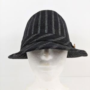 Midway Manhattan Structured Pinstripe Fedora Hat